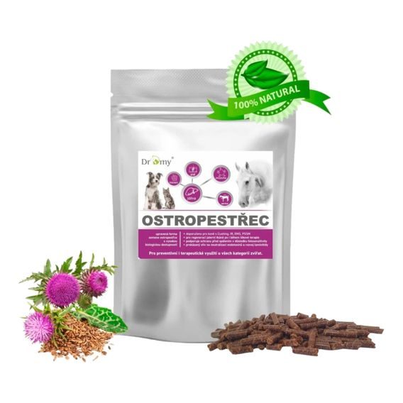 Dromy Ostropestřecové výlisky v granulované formě 3 kg