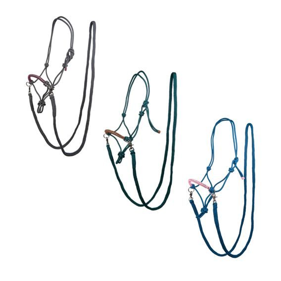 Ohlávka provazová HKM Deko s otěžemi