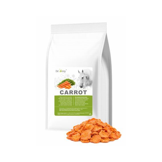 Dromy Carrot Chips - pochoutka pro koně 1 kg