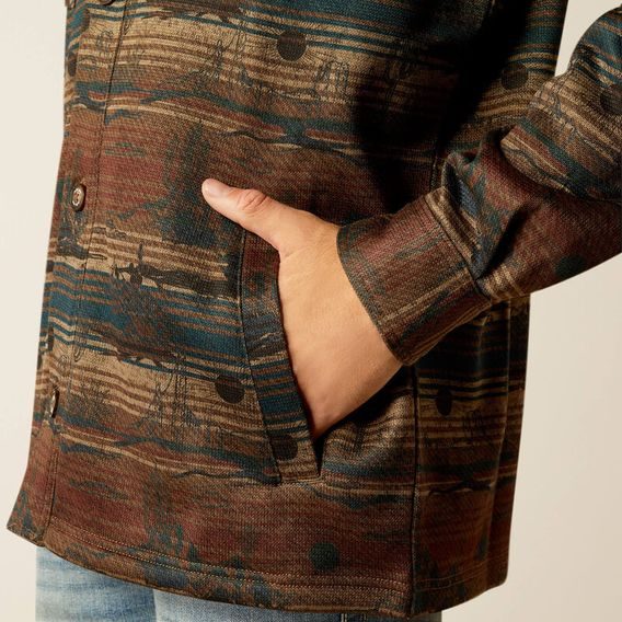*W* Bunda / Košile Ariat® MNS Caldwell Printed Shirt Jacket pánská DOPRODEJ