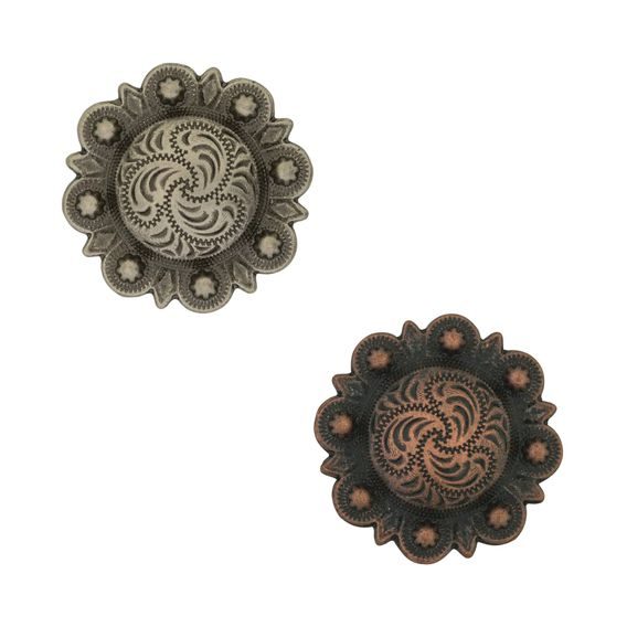 *W* Náhradní Concho/šroubky Weaver Antique Berry 3/4"1ks