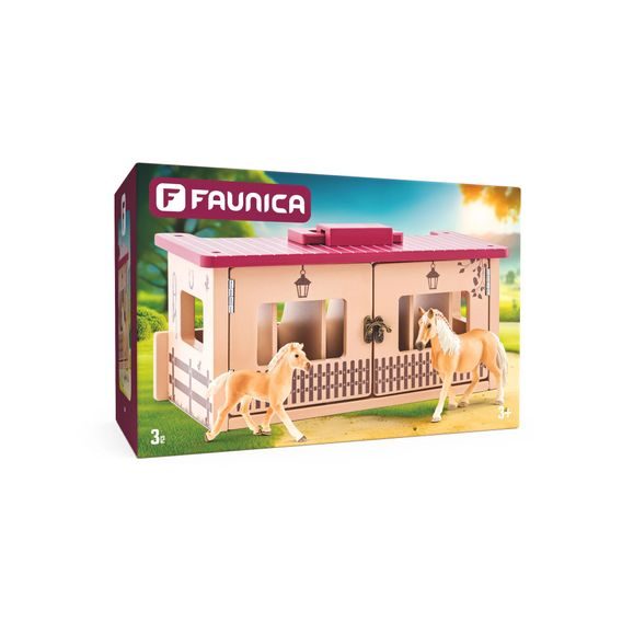Faunica 96042 - Stáj se dvěma koňmi