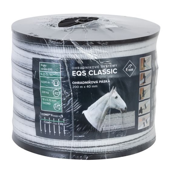 EQS Classic - ohradníková páska 40mm/200m