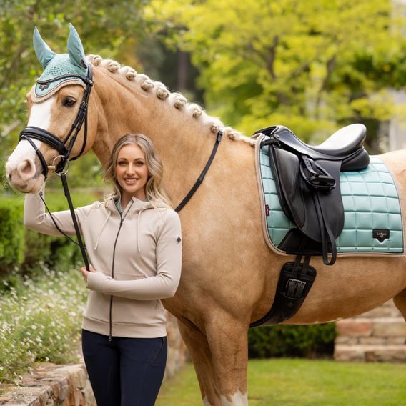 Podsedlová dečka LeMieux Loire Satin Aqua Kolekce 2025