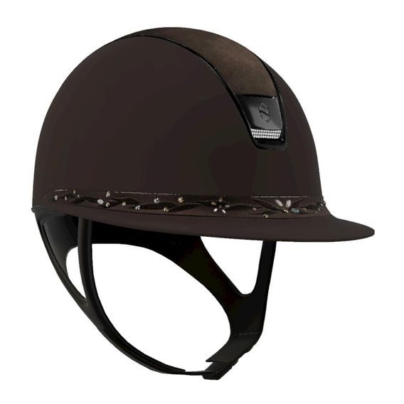 Jezdecká helma Samshield MissShield Shadowmatt 2.0 FB Flower Swarovski Jewelry
