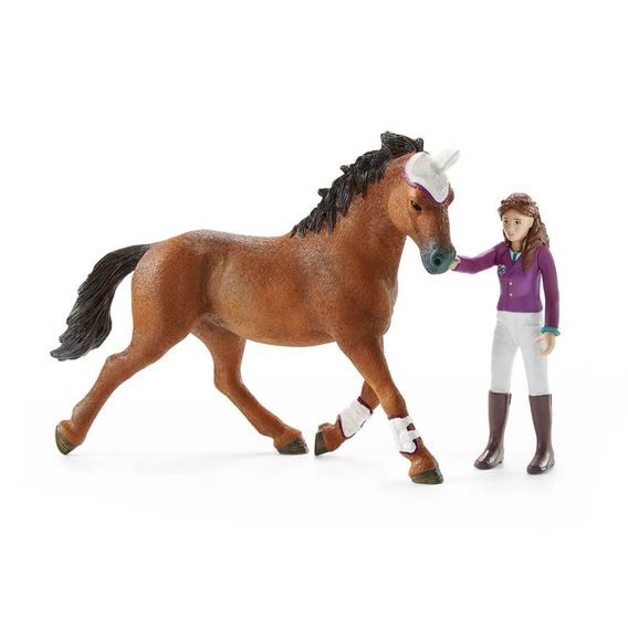 Schleich 42440 - Turnajové závodiště s koníky a ošetřovatelkami