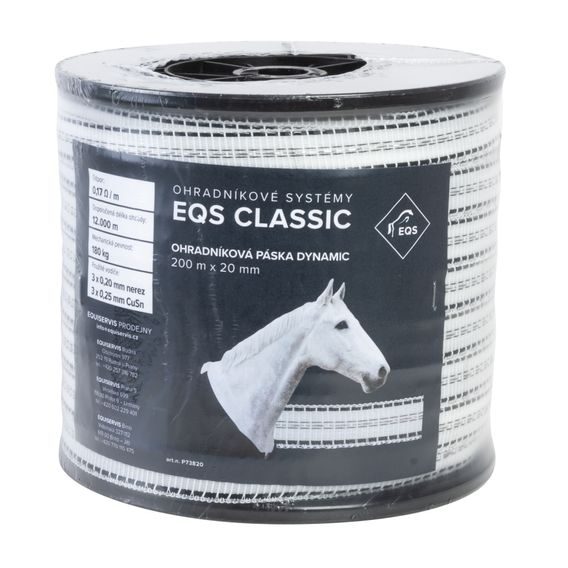 EQS Classic - ohradníková páska Dynamic 20mm/200m