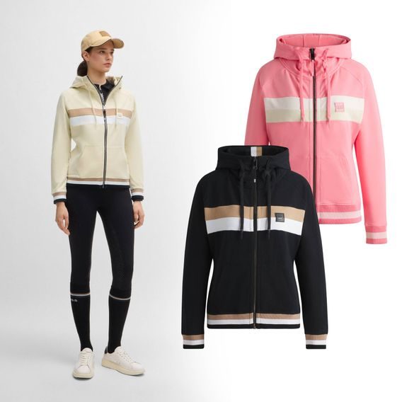 Mikina Boss Equestrian Riva Zip Hoodie dámská Kolekce 2025