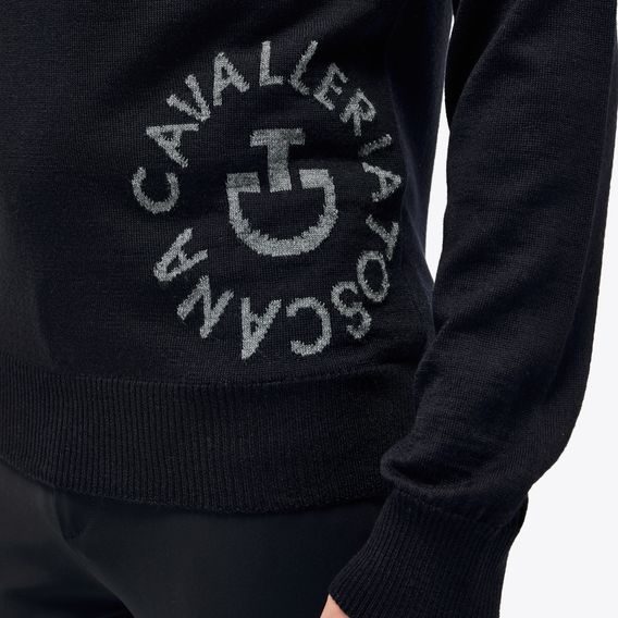 Svetr Jacquard Orbit Merinos Blend Half-Zip KOLEKCE