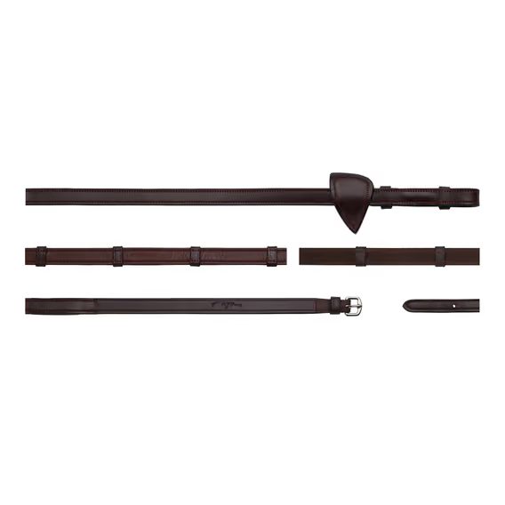 Otěže Dy'on kožené 5/8" Hunter/7 zarážek NE05G