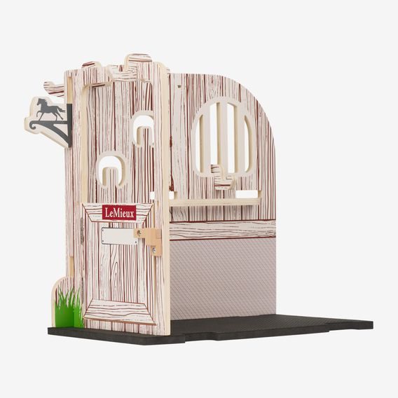 Hračka LeMieux Toy Pony Wooden Stable Set