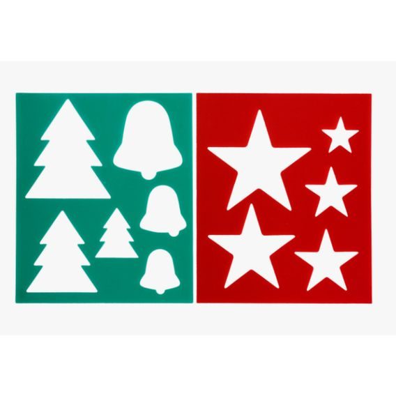 Šablona na zdobení QHP Christmas 2ks DOPRODEJ