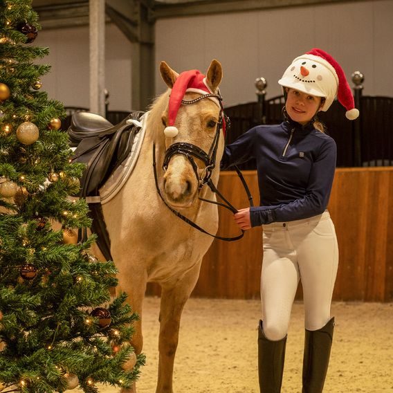 Potah na helmu QHP Christmas Snowman