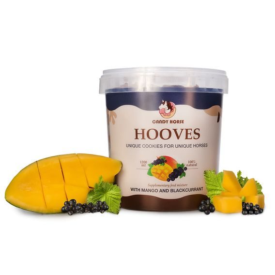 Pamlsky Candy Horse Kopýtka Mango a černý rybíz 500g