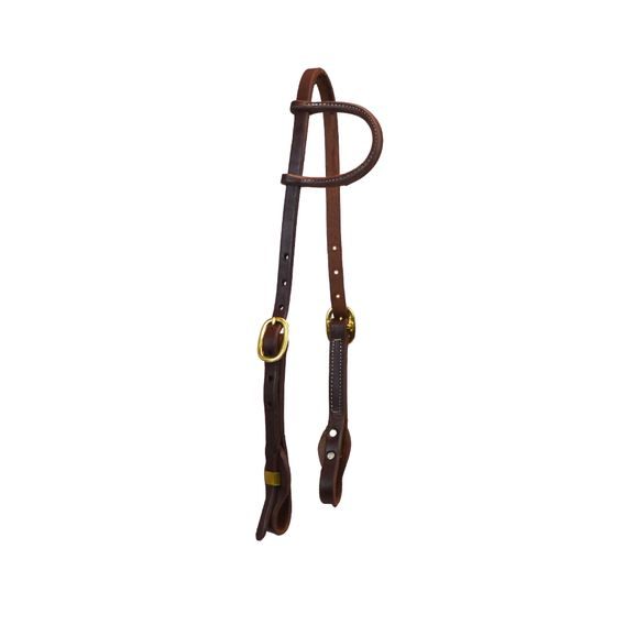 Uzdečka westernová Paul Taylor Oiled Harness Leather Quick Change Slip Ear Headstall