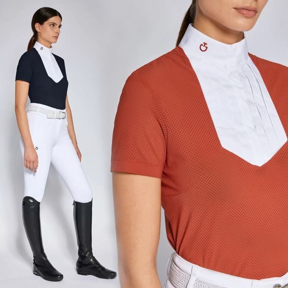 Tričko závodní Cavalleria Toscana Peforated Jersey dámské KOLEKCE 2024