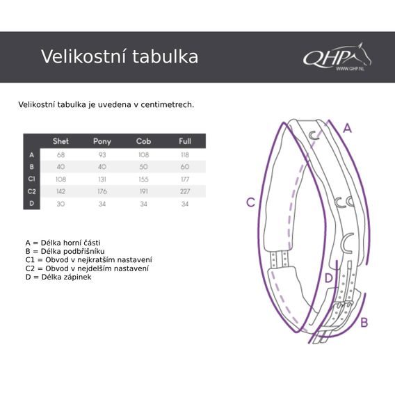 Lonžovací obřišník QHP Ontrario Luxury