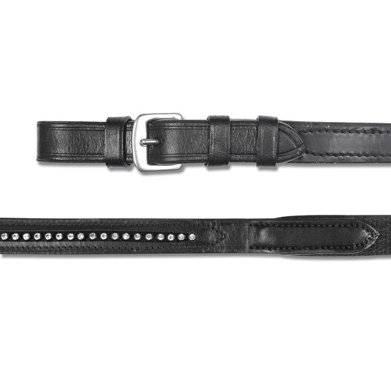 Otěže Star Diamond plátěné s kamínky 16mm
