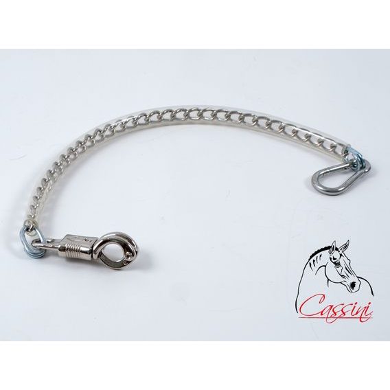 Vázací řetěz Cassini s panik karabinou v plastovém potahu 70cm