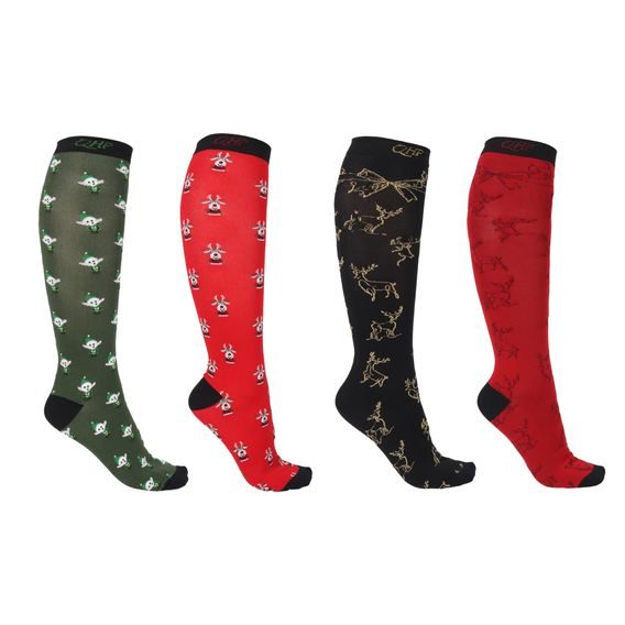 Podkolenky QHP Christmas dámské 2 páry KOLEKCE