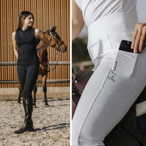 Jeggings Equitheme Flora Full Grip dámské