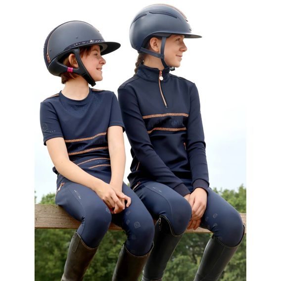 Mikina Team Bloomfields Camille Crystal Qurter Zip dětská