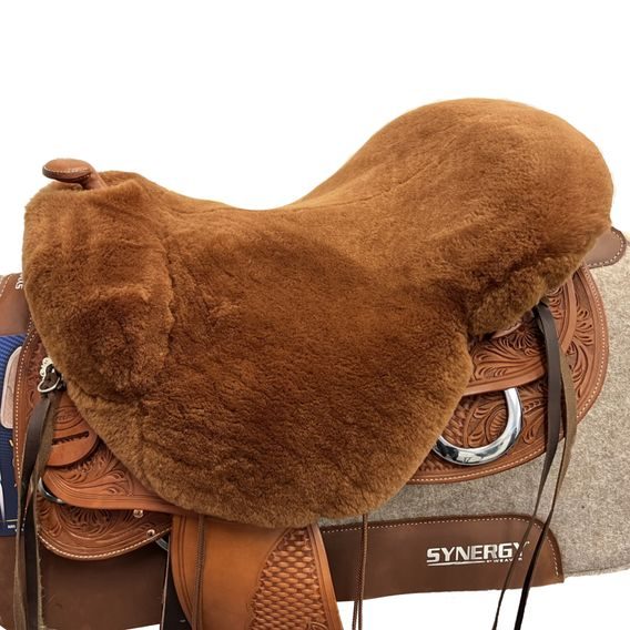 *W* Beránkový potah na posedlí westernový Mattes