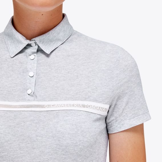 Tričko Cavalleria Toscana Polo Jersey Mesh dámské Kolekce 2023