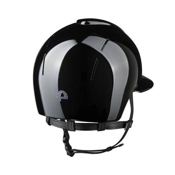 Jezdecká ochranná helma KEP Smart Nova Metal Polish Polo Star Silver