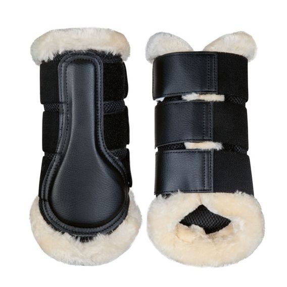 Kamaše HKM Comfort Mesh se syntetickým beránkem DOPRODEJ