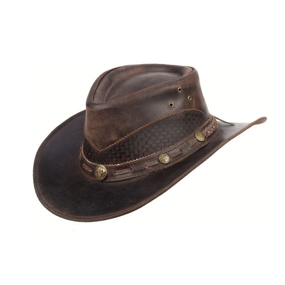 *W* Australský klobouk kožený Lyndon