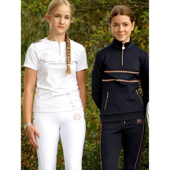 Mikina Team Bloomfields Camille Crystal Qurter Zip dětská