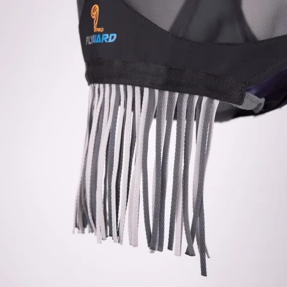 Maska na hlavu Shires Equestrian Pro Deluxe with Ears&Nose Fringe