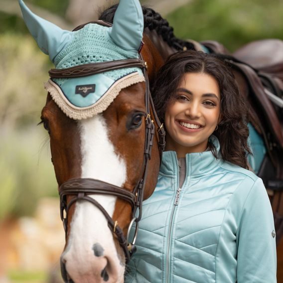 Čabraka na uši LeMieux Loire Aqua Kolekce 2025