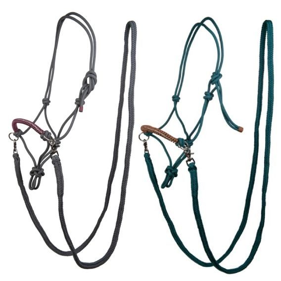 Ohlávka provazová HKM Deko s otěžemi