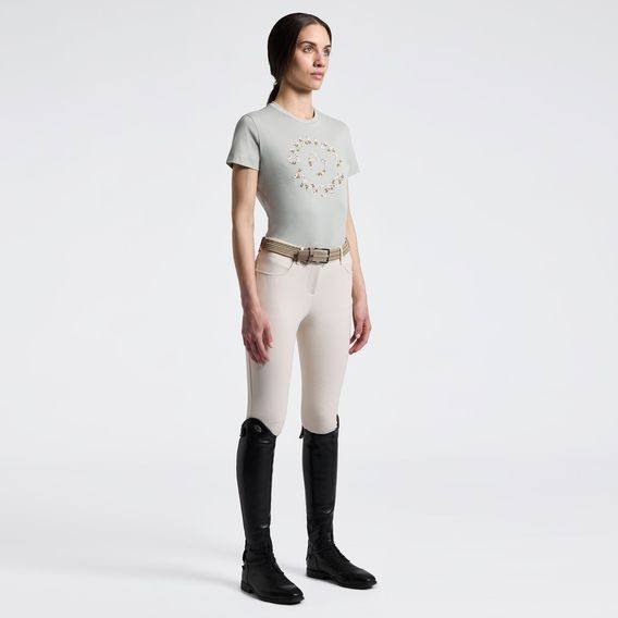 Tričko Cavalleria Toscana Floral Embroidery dámské Kolekce 2026