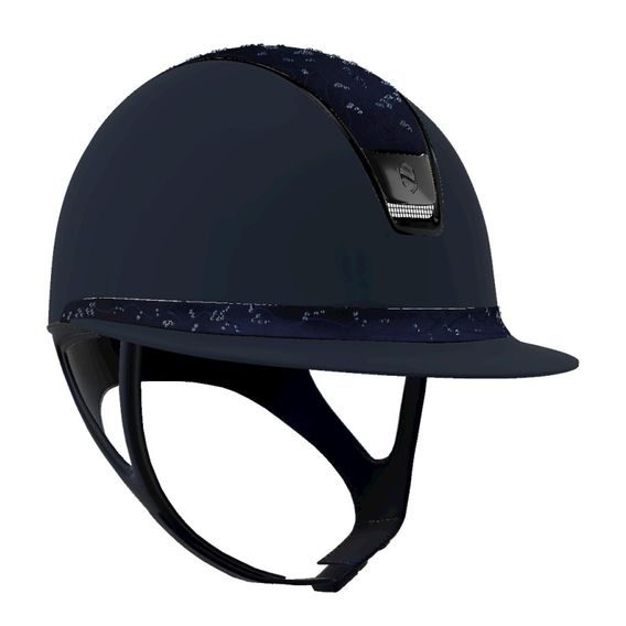 Jezdecká ochranná helma Samshield Miss Shield 2.0 Crystal Leaf Chrome Black