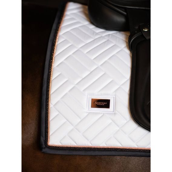Podsedlová dečka Equestrian Stockholm Modern White Dark Ocean
