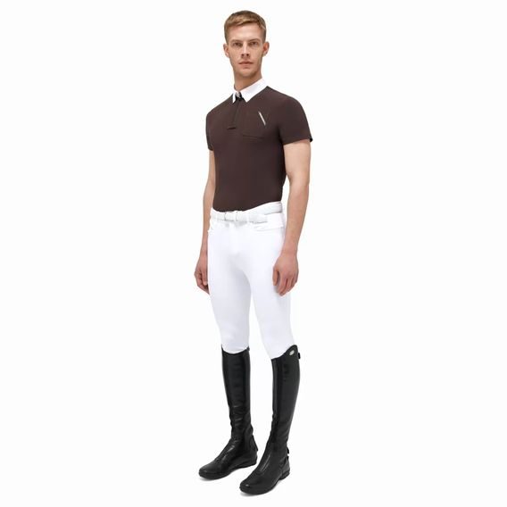 Závodní tričko Cavalleria Toscana Jersey Competition Zip Polo Pocket pánské KOLEKCE 2023/24