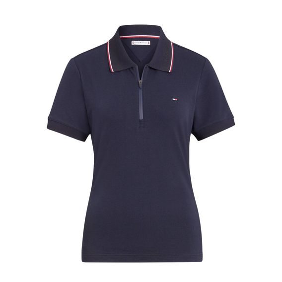 Tričko Tommy Hilfiger Camden Zip Polo dámské Kolekce 2025