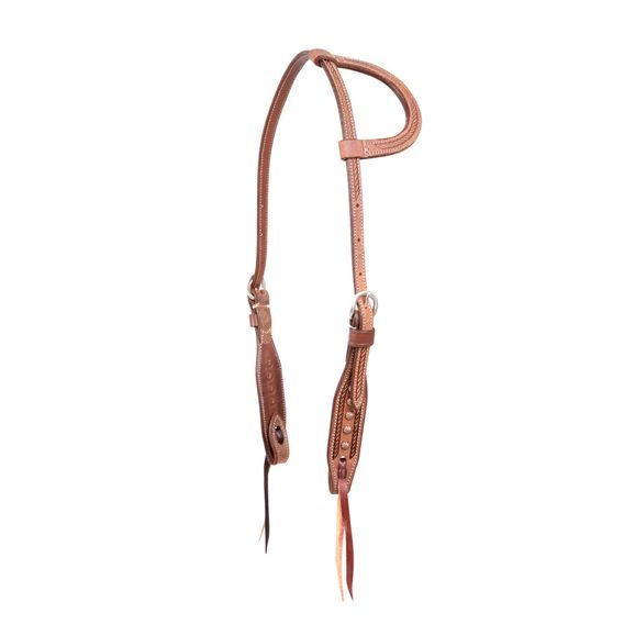 *W* Uzdečka westernová Martin Saddlery Slip Ear Copper Dots and Rope Tooling