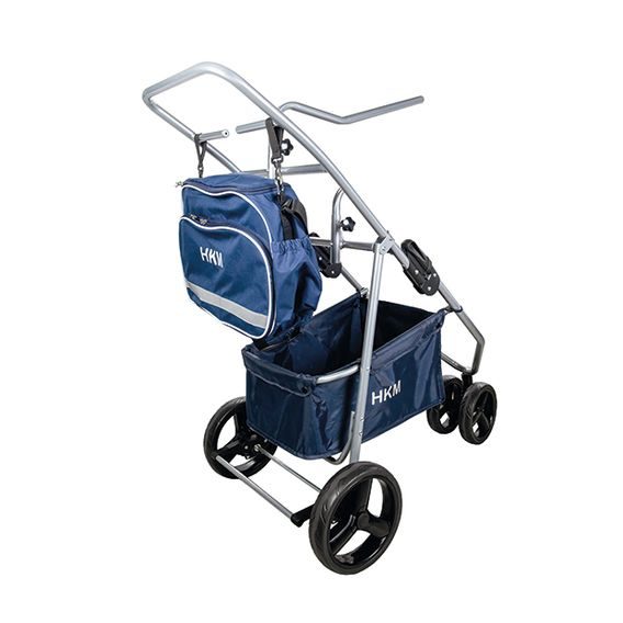 Vozík na sedla do stáje HKM Comfort skládací