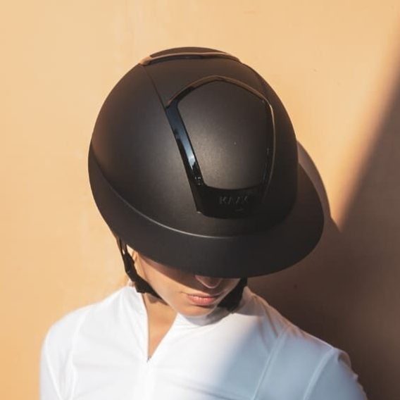 Jezdecká ochranná helma KASK Nemesi Metal Matt Lady