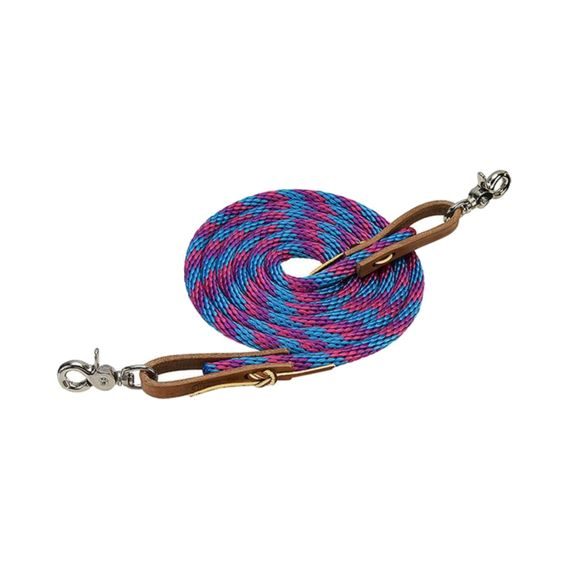 *W* Otěže provazové Weaver Poly Roper Scissor Snap 5/8" / 8"