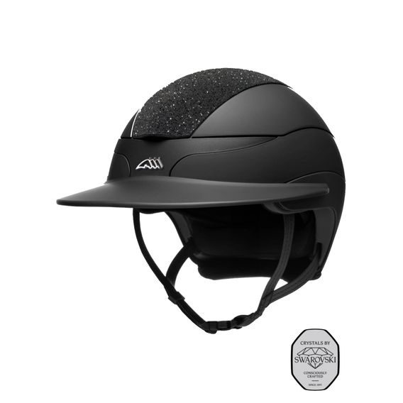 Jezdecká helma Equiline Xanto Swarovski Top and logo Sun Visor