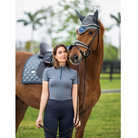 Čabraka na uši Equestrian Stockholm Metallic blue Kolekce 2024