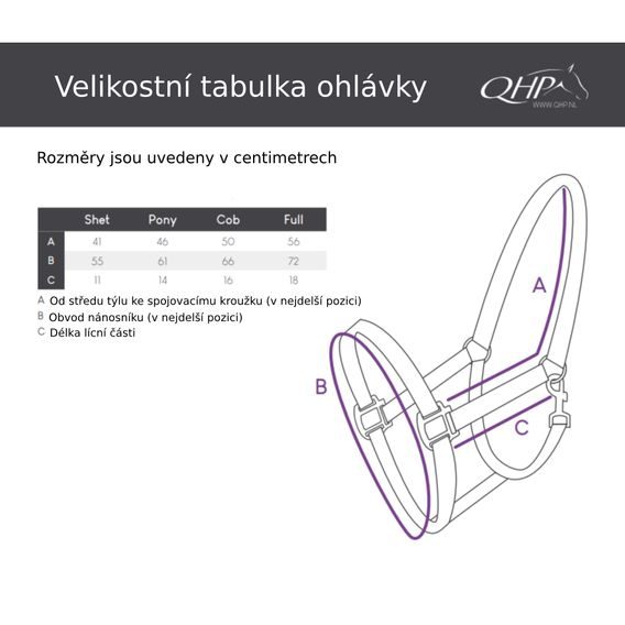 Ohlávka nylon s vodítkem QHP KOLEKCE 2024
