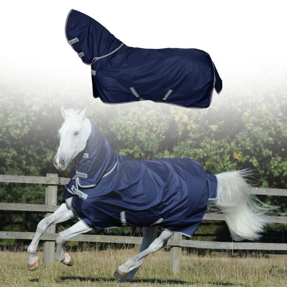 Deka lehká výběhová Bucas Freedom s krkem Light modrá