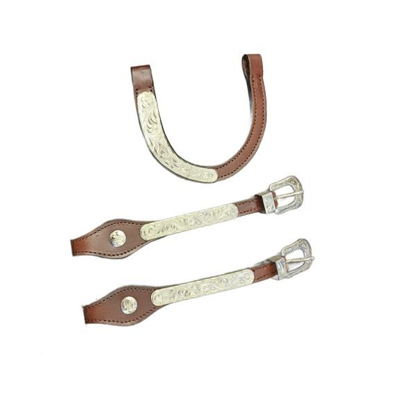 *W* Westernové lícnice a čelenka postříbřené