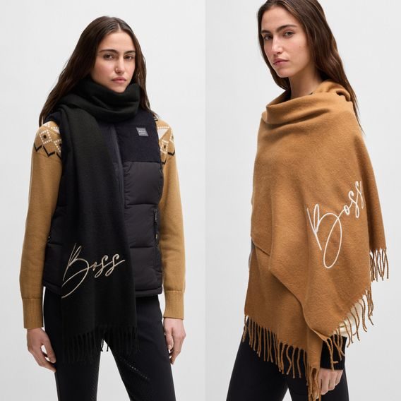 Šála Boss Equestrian Soft Logo Kolekce 2025/26